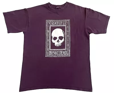 Vintage 90s Grateful I’m Not Dead Ray Troll Art Magenta Purple Large T-Shirt • $30