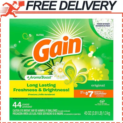 GAIN Powder Laundry Detergent For Regular & He Washers Original Scent 45 Oz • $9.97