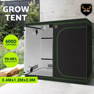 $109.95 • Buy [17%off] Indoor Grow Tent 600D Hydroponics 1Mx1M 1.2Mx1.2M 1.5Mx1.5M 2.4Mx1.2M