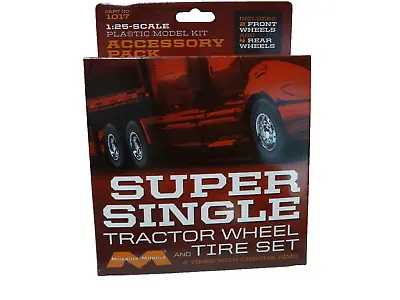 Moebius Models 1017 Super Single Tractor Wheel &Tire Set 1/25 Scale 6 Tires/Rims • $24.95