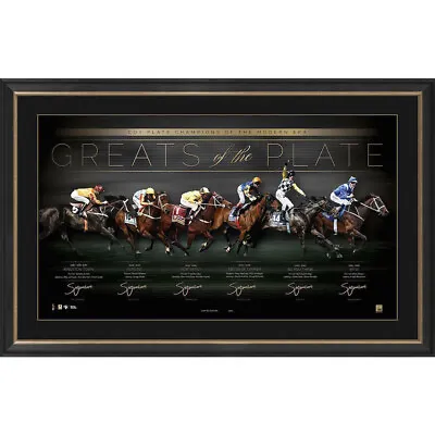 Horse Racing 'greats Of The Cox Plate' Signed & Framed Limited Edition Print • £310.54