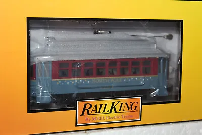 Mth #30-5228   Rail King North Pole W/multi Colored Led Lights Trolley • $109.95