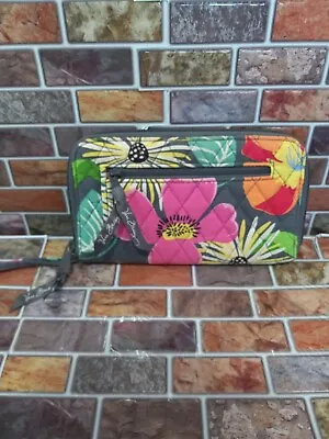 VERA BRADLEY Jazzy Bloom Floral Wristlet  Wallet~ ID Cards  • $15