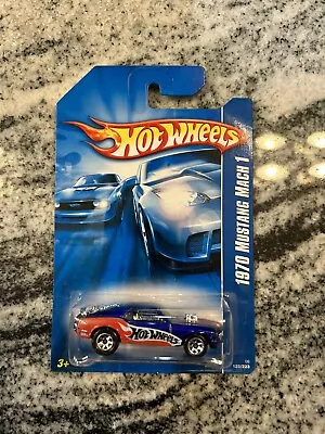 Hot Wheels 1970 Mustang Mach 1 Blue 125/223 (B3) • $4.27