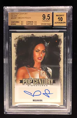 Megan Fox 2015 Leaf Pop Century Bgs 9.5 &10 Auto Autograph Signature Card ✨/ 25✨ • $499.99