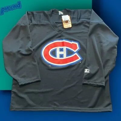 NWT Vtg Starter Montreal Canadiens Rare Practice NHL Hockey Practice Jersey XL • $59.99