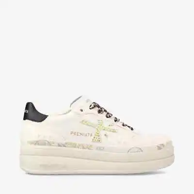 Sneakers PREMIATA Woman IN Suede White Laces Spotted Art. Micol 6794 • $268.45
