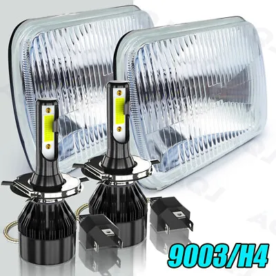 For Chevrolet C10 C20 C30 1981-1986 Pair 7x6  5x7 LED Headlights Hi/Lo Lamps • $97.49