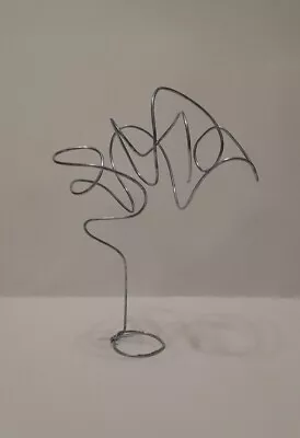 HANDMADE Abstract Art MODERN-STYLE Twisty Wire Sculpture • $29