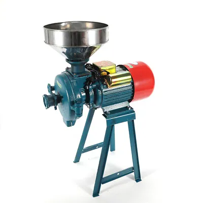 $207 • Buy Electric Commercial Grinder Dry Feed/Flour Pulverizer Powder Wheat Crusher Sale