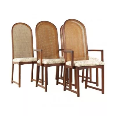 Milo Baughman For Directional Mid Century Set Of 6 Walnut Dining Chairs Back • $3847