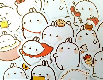 15PCS Bujo Cute Kawaii Diary Molang Rabbit Stickers Japanese Journal Korean • $3.30