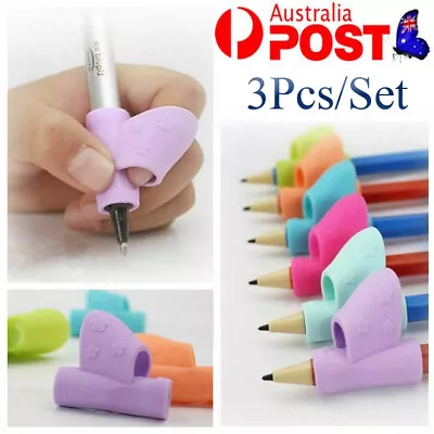 3Pcs Set Children Pencil Holder Pen Writing Aid Grip Posture Tools Correction AU • $9.99