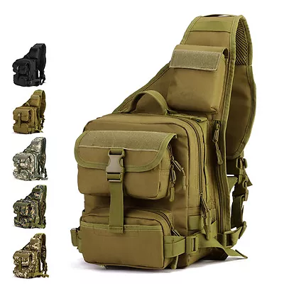 Nylon Men Military Knapsack Messenger Sling Backpack Shoulder Chest Bag Tactical • $59.63