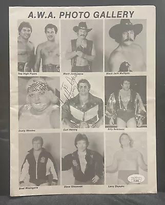 Curt Henning Mr. Perfect Signed Autographed AWA Magazine Page JSA COA RARE • $499.99