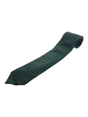 GUCCI Tie Silk Green All Over Men's • $55.67