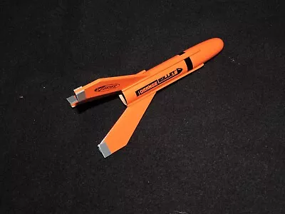 ESTES #7295 ORANGE BULLET FLYING MODEL ROCKET BUILT NEVER FLOWN Uses 18mm Eng • $39.95