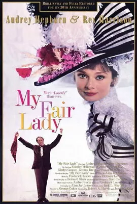 67519 My Fair Lady Movie AudreyRex Harrison Wall Decor Print Poster • $14.95