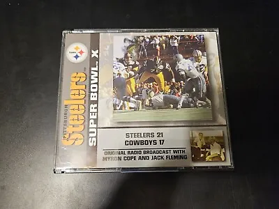 Pittsburgh Steelers Super Bowl X Original Broadcast Myron Cope/Jack Fleming 3CDs • $14.99