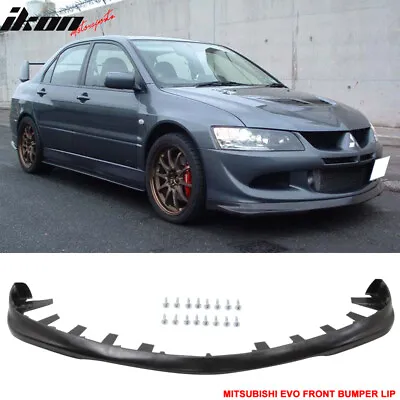 Fits 03-05 Mitsubishi Lancer EVO 8 Front Bumper Lip - PU • $129.98