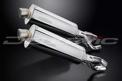 Delkevic 14” Stainless Oval Mufflers - Yamaha Vmax 1200 1984-2007 Exhaust • $435.99