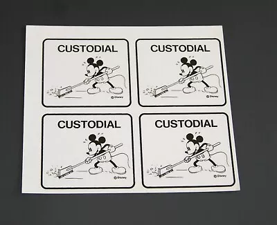 Vintage 1986 Disney Epcot Horizons Backstage Custodial Prop Decal Sticker Sheet • $89.99