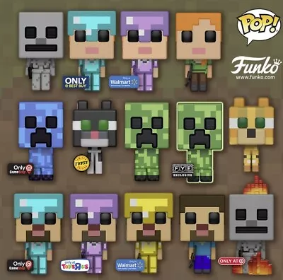 Funko Pop Minecraft Characters • $75