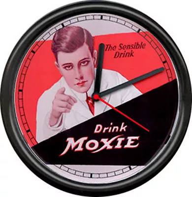 Moxie Soda Jerk Pop Pharmacy Pharmacist  Drug Store Bar Sign Wall Clock • $26.95