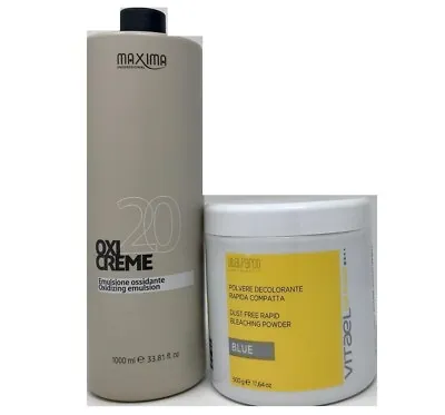 £16.99 • Buy Maxima Oxicreme Hair Coloring/bleaching Peroxide Creme 20v + Blue Powder