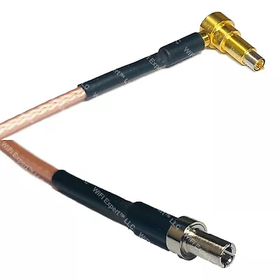 RG316 MS-156 MALE ANGLE To TS-9 MALE RF Cable Rapid-SHIP LOT • $9.99