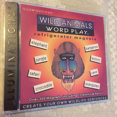 Wild Animals Word Play: Refrigerator Magnets By Illuminations BRAND NEW SEALED!! • $9.99