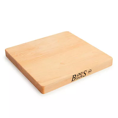 John Boos Chop N Slice Small Maple Wood Edge Grain Cutting Board 10  X 10  X 1  • $36.95