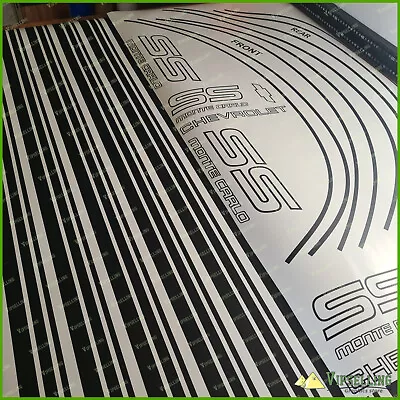 CHEVROLET Monte Carlo SS 87-88 Full Car Premium Restoration Cast Stripes Decals • $133.70