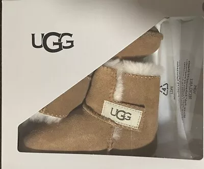 UGG Australia I Erin Bootie Suede Chestnut Boot Unisex Infant Size L 18-24 M • $45.99