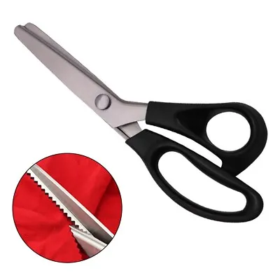 Essential Sewing Accessories Zig Zag Fabric Scissors Durable And Long Lasting • £14.09