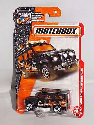 Matchbox 2017 MBX Heroic Rescue Series #84 Land Rover Defender 110 Black • $3.50