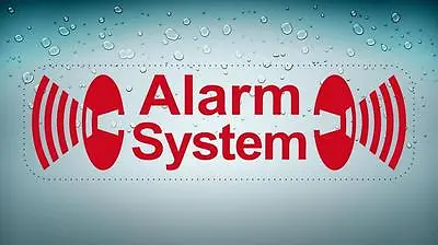 Sticker Car Motorbike Alarm System Red Safety Lock • $2.48