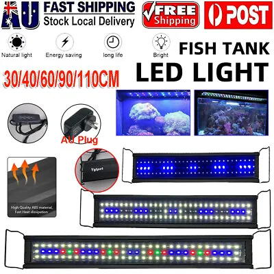 40 -110 CM Aquarium LED Lighting 1ft/2ft/3ft/4ft Marine Aqua Fish Tank Light AU • $25.26