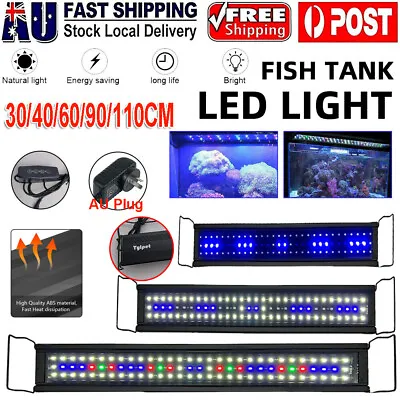 40 -130 CM Aquarium LED Lighting 1ft/2ft/3ft/4ft Marine Aqua Fish Tank Light AU • $26.59