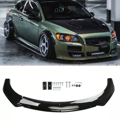 For Volvo C30 C40 C70 Black Front Bumper Lower Lip Spoiler Splitter Body Kit • $66.49