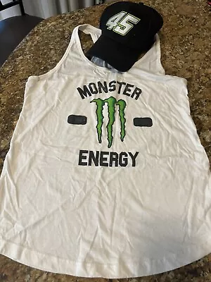 Monster Energy Womens Racerback Tank Size XL & Hat • $15