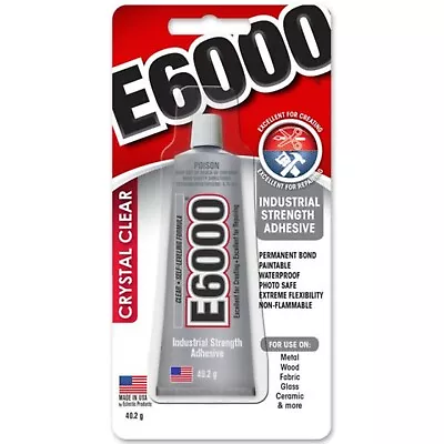 E6000 Clear Adhesive Industrial Strength 40.2g 1oz 29.5ml - GENUINE - AU Seller • $14.50