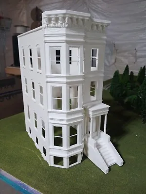 One (1) - O Scale Brownstone Building  (3D Print) • $65