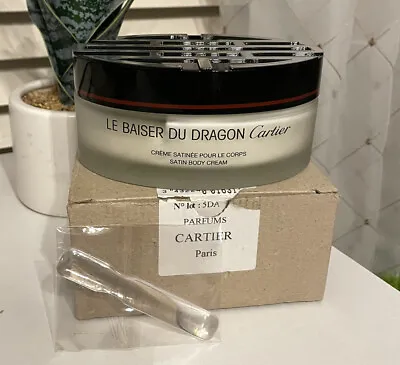 Rare Le BAISER DU Dragon Cartier Satin Body Cream Tester New In Box • $248.99