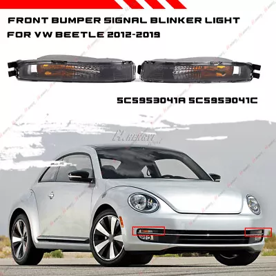 2x Front Bumper Turn Signal Parking Light Lamp For 2013-2019 VW Beetle W/O Bulbs • $58.05