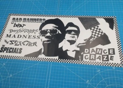 £19.99 • Buy BANNER - MAN CAVE - SKA, 2 Tone Records, Bar Sign, Dance Craze, Madness