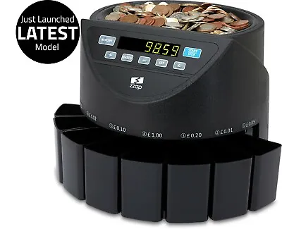 Coin Money Counter Sorter Machine Cash Currency Counting Gbp Automatic Uk Zzap • £159.99