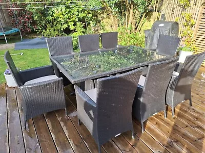 8 Seater Garden Dining Table And Chairs Furniture 247 • £72