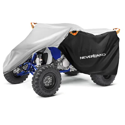 Quad Bike ATV Cover Waterproof Dust Protector Black+Silver For Yamaha YFZ 450 R • $26.59