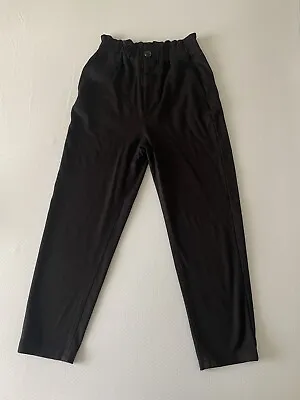 Zara High Waisted Gathered Black Pants XS • $4.44